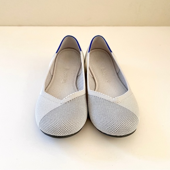 ✨RARE✨ ROTHY’S Round Toe Flats in Sea Glass Grey - Picture 6 of 9